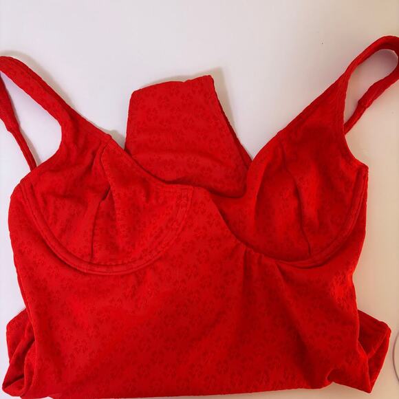 Billabong Good Vibes Emma Underwire One Piece Swimsuit Size 12 Pool Beach - Picture 8 of 11